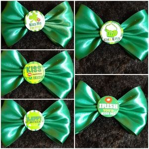 5 New St. Patrick Day Hair Bow or Bow Tie